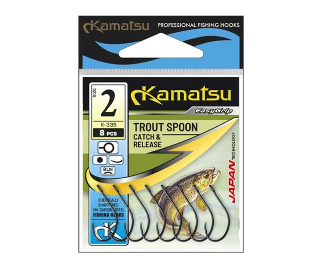 517800306 Kamatsu Trout spoon hook v.6 8ks/bal bez protihrotu