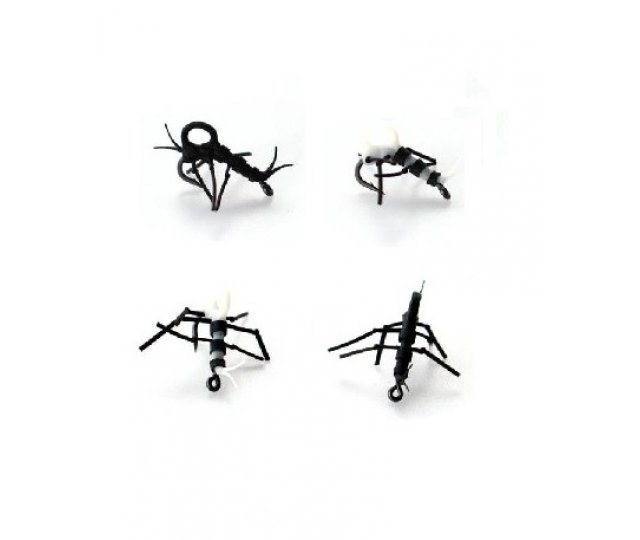 26421 PB PRODUCTS Super strong Zig insects white/black 4pcs size 10