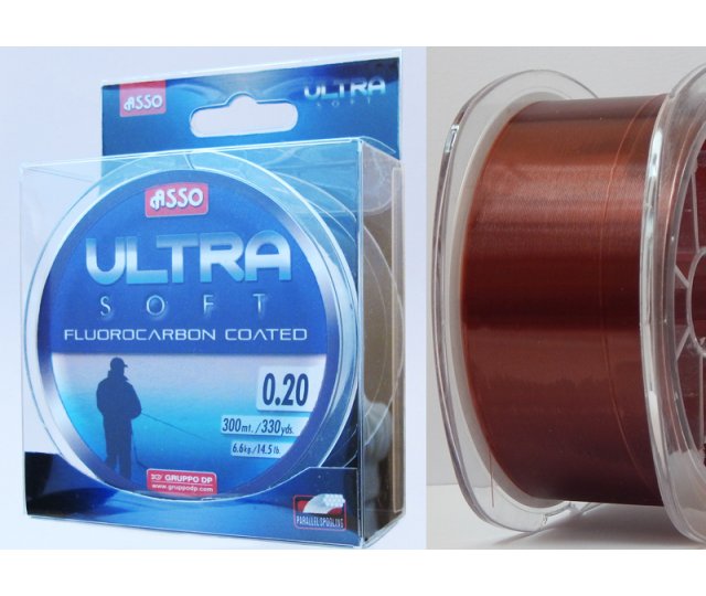 Asso Ultra Soft 300m 0,20mm hnedá/medená